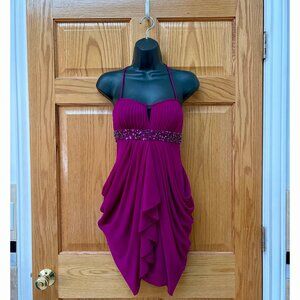 Adrianna Papell Petite Magenta Cocktail Dress